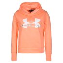  BLUZA UNDER ARMOUR COTTON FLEECE SPORTSTYLE LOGO HOODIE WOMEN ORANGE