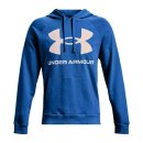  BLUZA UNDER ARMOUR RIVAL FLEECE BIG LOGO HOODIE MEN BLUE