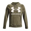  BLUZA UNDER ARMOUR RIVAL FLEECE BIG LOGO HOODIE MEN GREEN