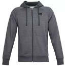  BLUZA UNDER ARMOUR RIVAL FLEECE FULL ZIP HOODIE MEN GRAY