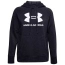  BLUZA UNDER ARMOUR RIVAL FLEECE HOODIE WOMEN BLACK/WHITE