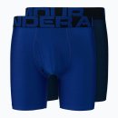  BOKSERKI UNDER ARMOUR TECH 6IN 2 PACK MEN BLUE/NAVY 