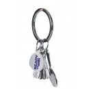 BRELOK VICTOR RACKET & SHUTTLECOCK KEYCHAIN