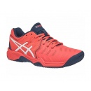  BUTY TENISOWE ASICS GEL RESOLUTION 7 CLAY GS JUNIOR PAPAYA/WHITE