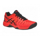  BUTY TENISOWE ASICS GEL RESOLUTION 7 CLAY GS JUNIOR CHERRY TOMATO