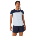  KOSZULKA ASICS COURT SS TOP WOMEN SOFT SKY/MIDNIGHT