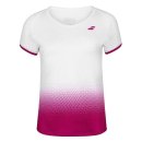  KOSZULKA BABOLAT COMPETE CAP SLEEVE TOP WOMEN WHITE/RED