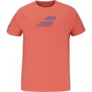  KOSZULKA BABOLAT EXERCISE COTTON TEE BOY HOT CORAL