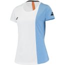KOSZULKA BABOLAT PLAY CAP SLEEVE TOP WOMEN WHITE/BLITHE BLUE