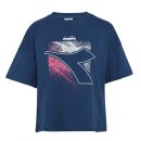  KOSZULKA DIADORA T-SHIRT LOGO FLARE WOMEN NAVY