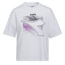  KOSZULKA DIADORA T-SHIRT LOGO FLARE WOMEN WHITE