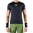  KOSZULKA HYDROGEN PANTHER TECH TEE MEN BLACK/FLUO YELLOW