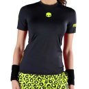  KOSZULKA HYDROGEN PANTHER TECH TEE WOMEN BLACK/YELLOW FLUO