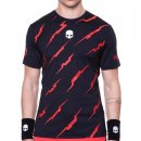  KOSZULKA HYDROGEN THUNDER TECH TEE MEN BLACK/RED