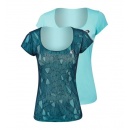  KOSZULKA LOTTO TWICE II TEE TURQUOISE WOMEN