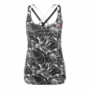 KOSZULKA LOTTO TWICE TANK + BRA BLACK/WHITE WOMEN