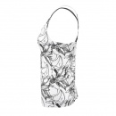 KOSZULKA LOTTO TWICE TANK + BRA BLACK/WHITE WOMEN