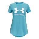  KOSZULKA UNDER ARMOUR LIVE SPORTSTYLE GRAPHIC SS GIRL BLUE