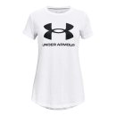  KOSZULKA UNDER ARMOUR LIVE SPORTSTYLE GRAPHIC SS GIRL WHITE