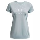  KOSZULKA UNDER ARMOUR SOLID LOGO ARCH SSC WOMEN BLUE