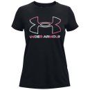  KOSZULKA UNDER ARMOUR TECH BL SOLID BODY SS GIRL BLACK