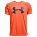  KOSZULKA UNDER ARMOUR TECH BOIG LOGO SS BOY ORANGE