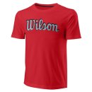  KOSZULKA WILSON SCRIPT ECO COTTON TEE SLIMFIT MEN RED