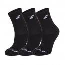SKARPETY BABOLAT CREW SOCKS 3 PACK BLACK