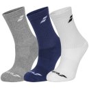  SKARPETY BABOLAT CREW SOCKS 3 PACK WH/EST BL/GR