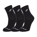  SKARPETY BABOLAT JUNIOR CREW SOCKS BLACK 3 PARY