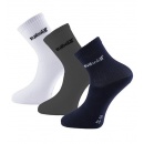 SKARPETY BABOLAT JUNIOR SOCKS GR/WH/NV 3 PARY