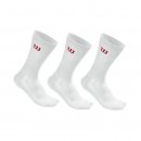  SKARPETY WILSON MEN'S CREW SOCKS WHITE 3 PARY