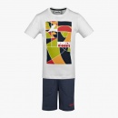 STRÓJ DZIECIĘCY DIADORA JB.SS SET FREGIO JUNIOR OPTICAL WHITE