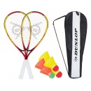 ZESTAW SPEED-BADMINTON DUNLOP RACKETBALL SET RED/YELLOW